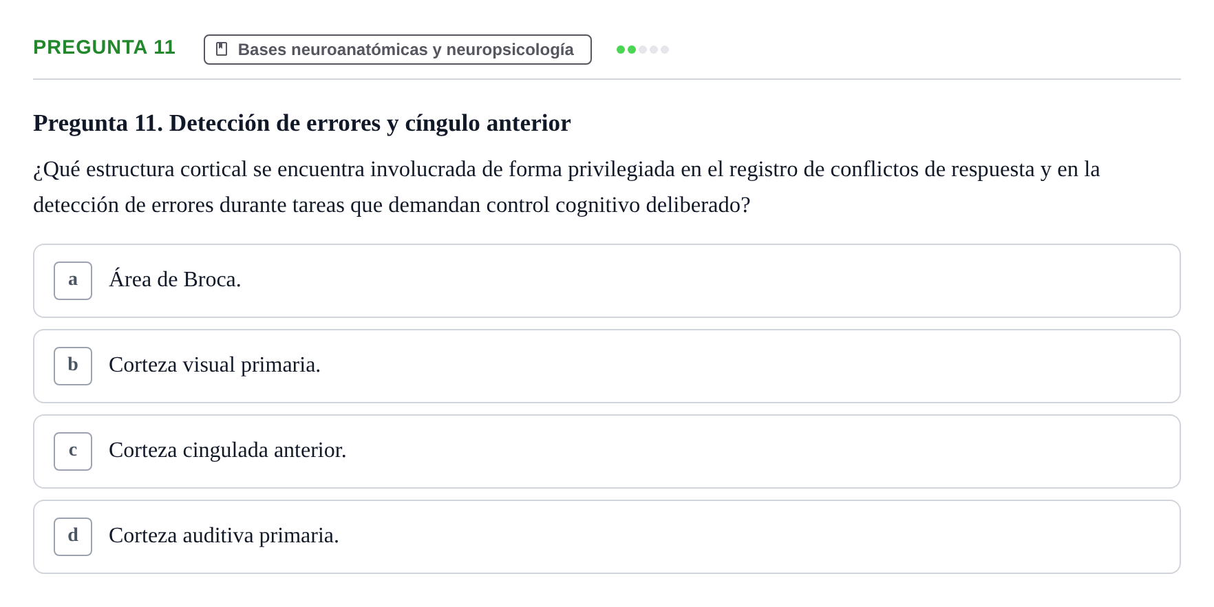 Enunciado: Pregunta 11
