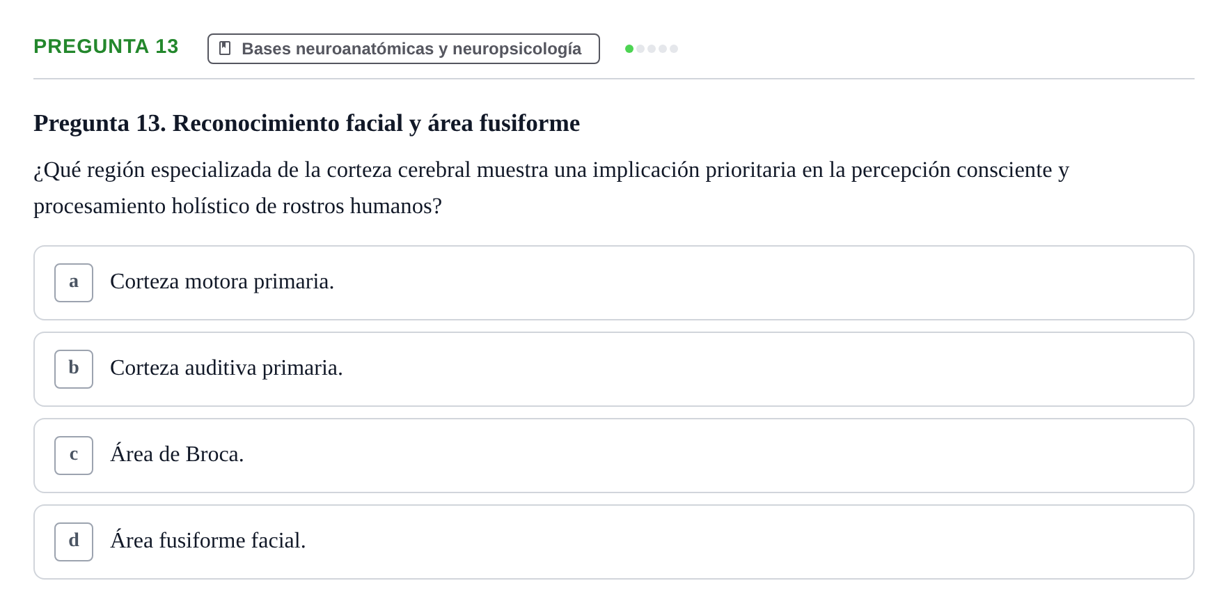Enunciado: Pregunta 13