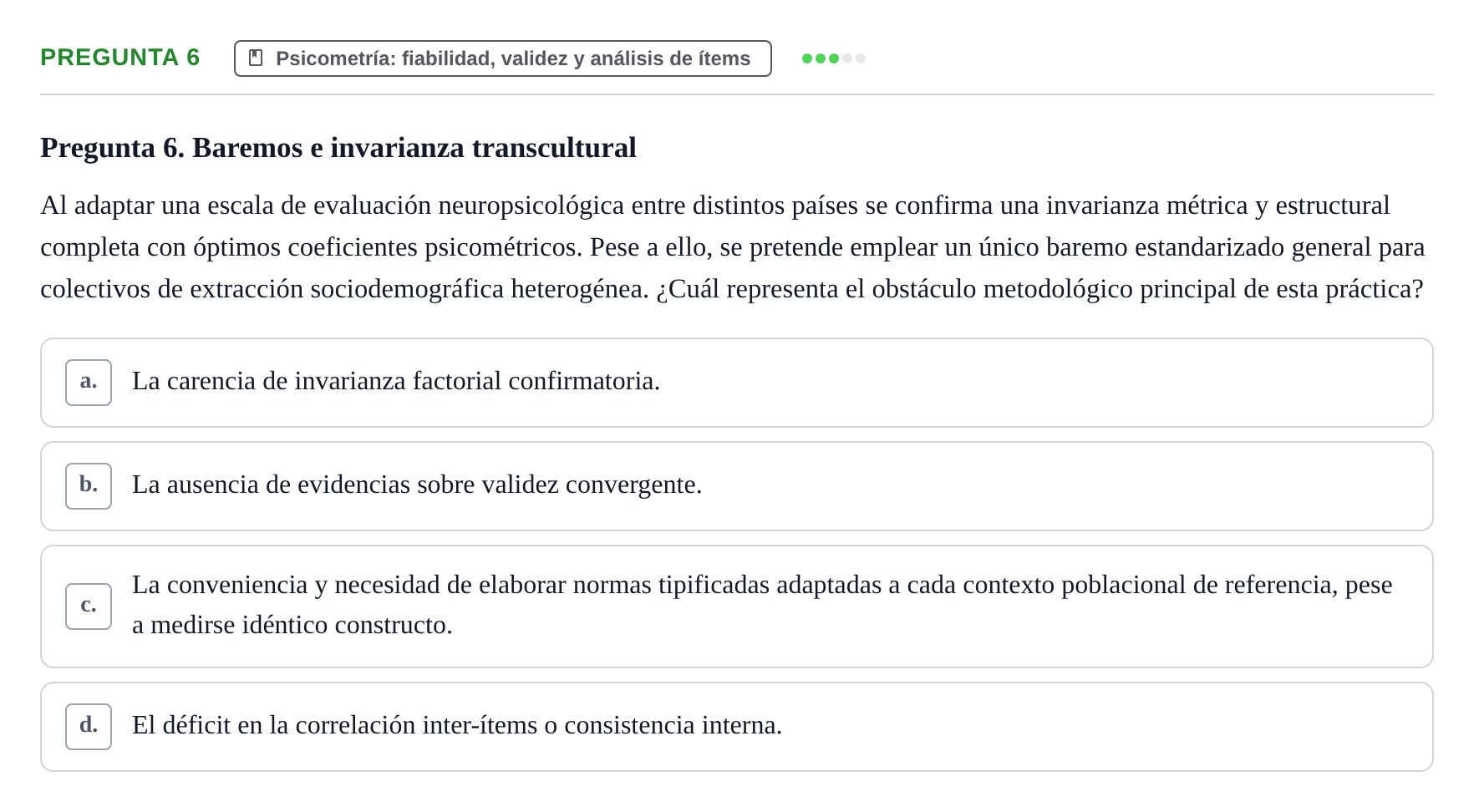 Enunciado: Pregunta 6