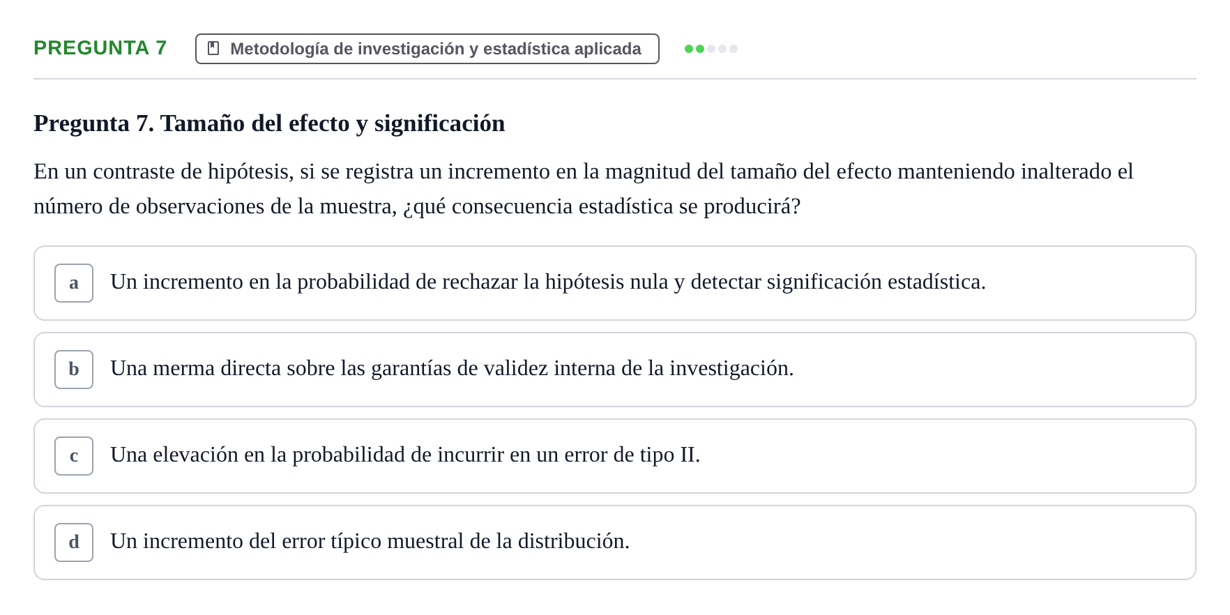 Enunciado: Pregunta 7