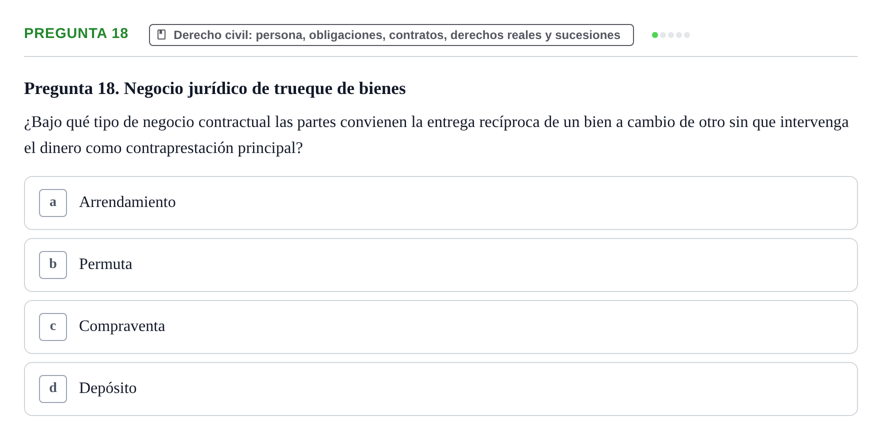 Enunciado: Pregunta 18
