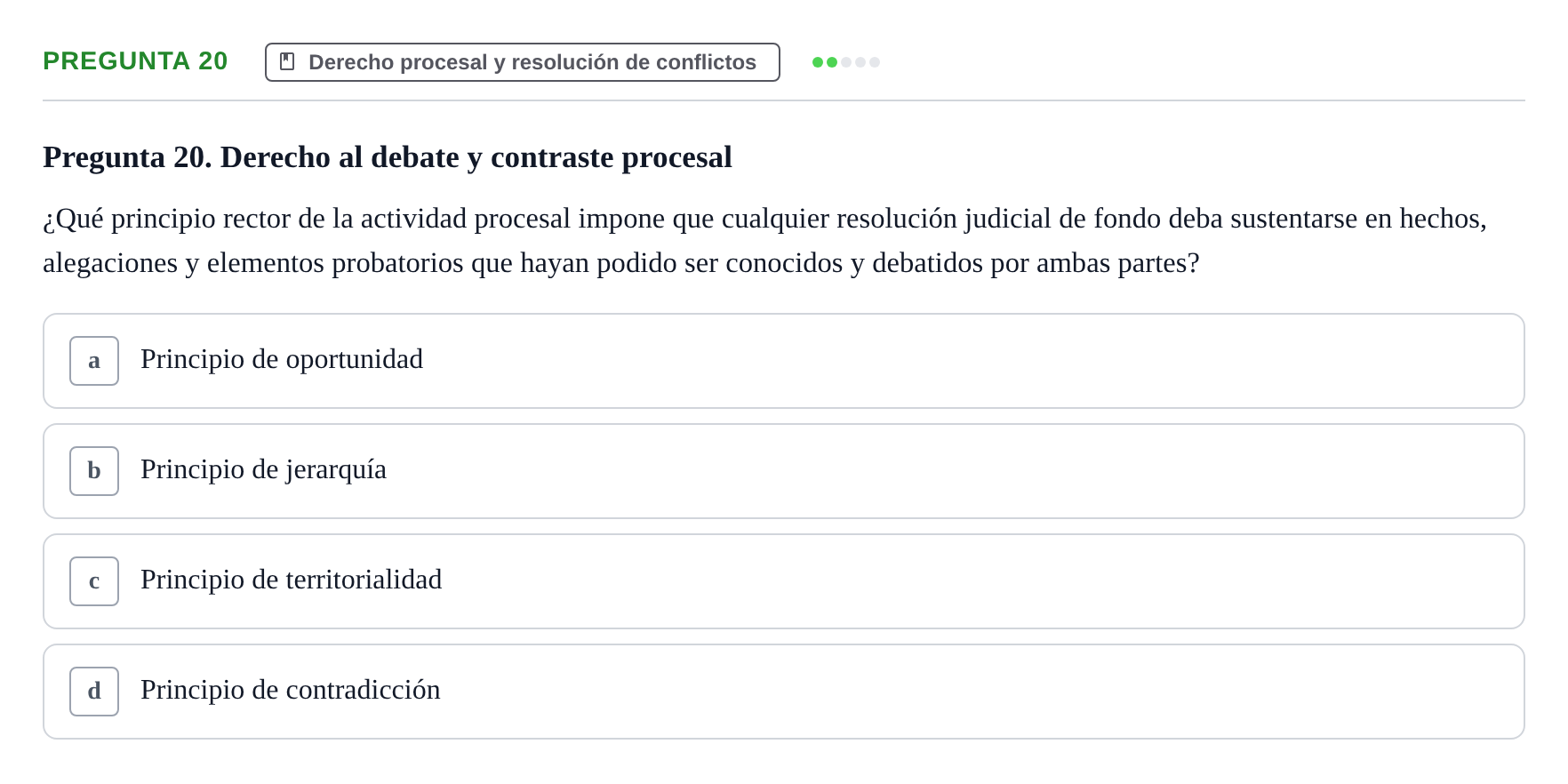 Enunciado: Pregunta 20