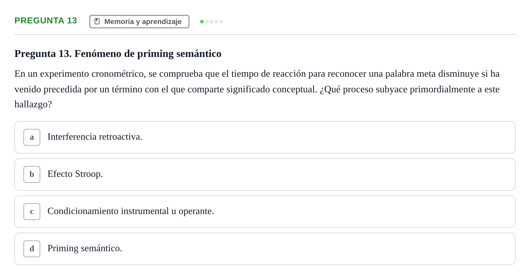 Enunciado: Pregunta 13