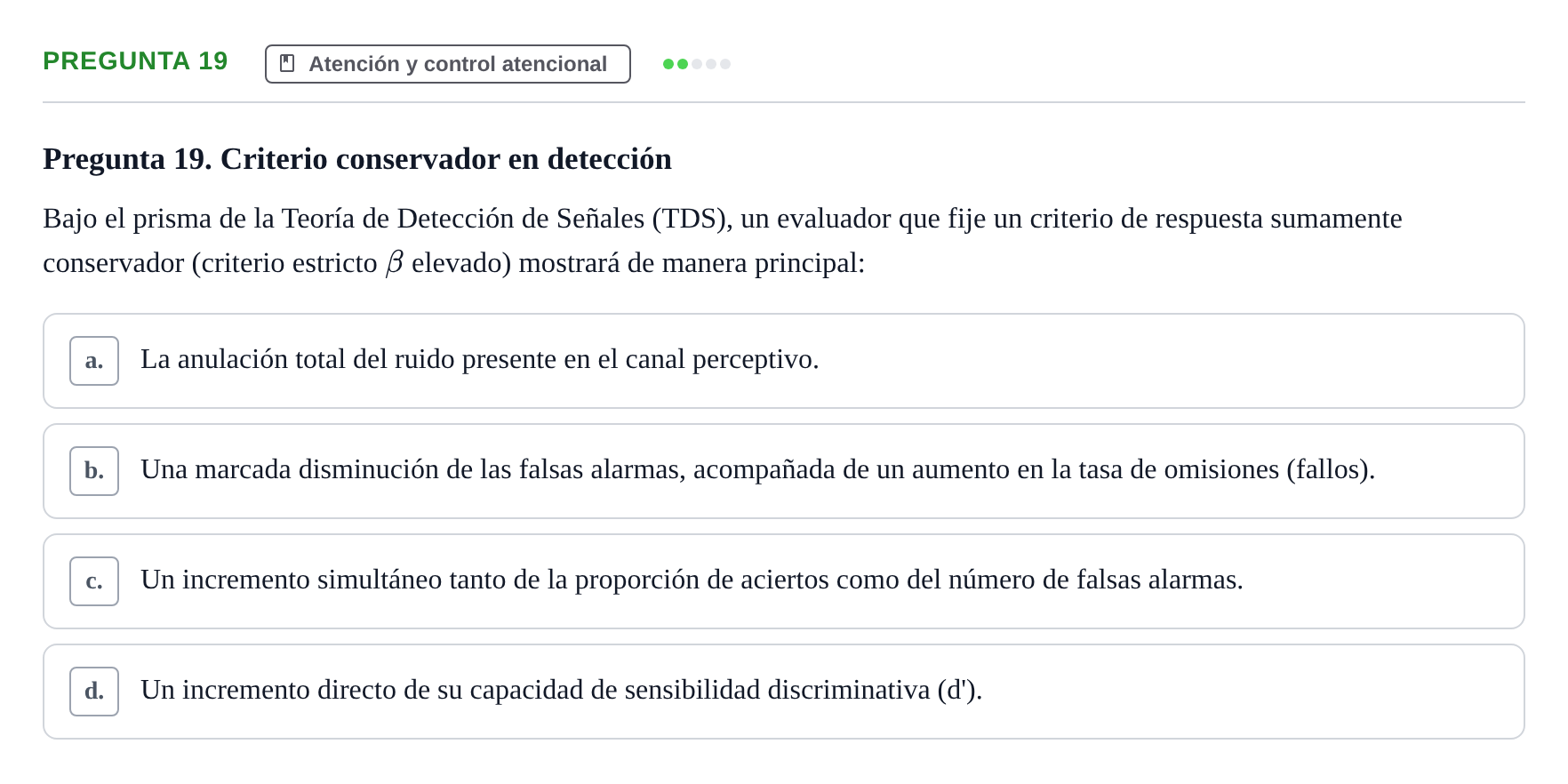 Enunciado: Pregunta 19