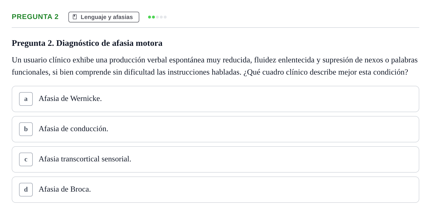 Enunciado: Pregunta 2