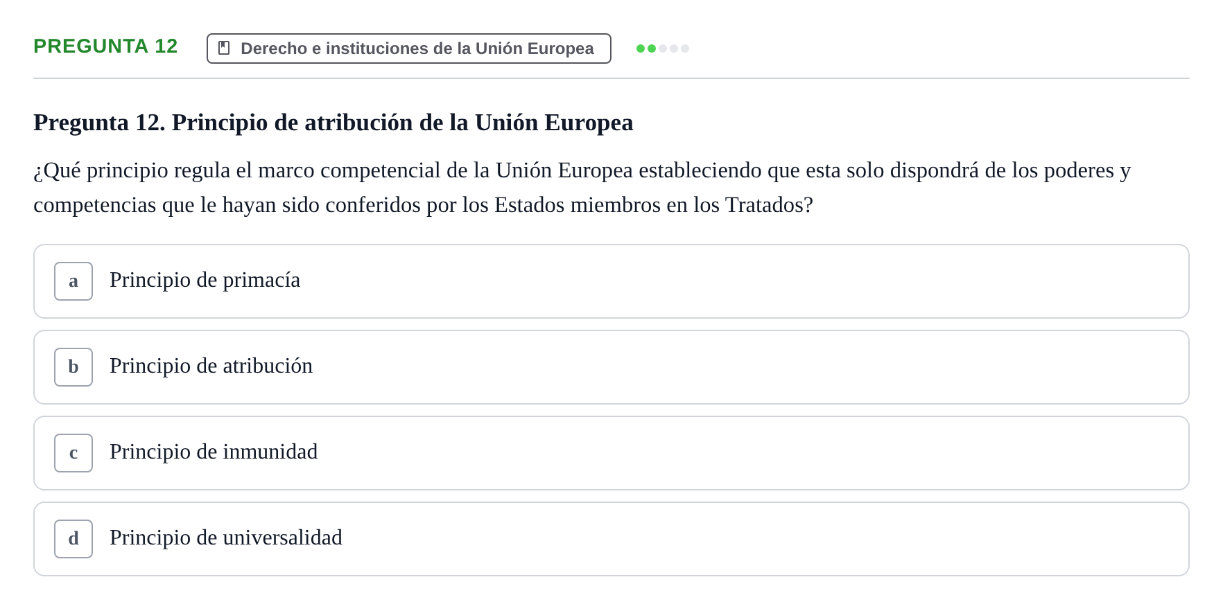 Enunciado: Pregunta 12