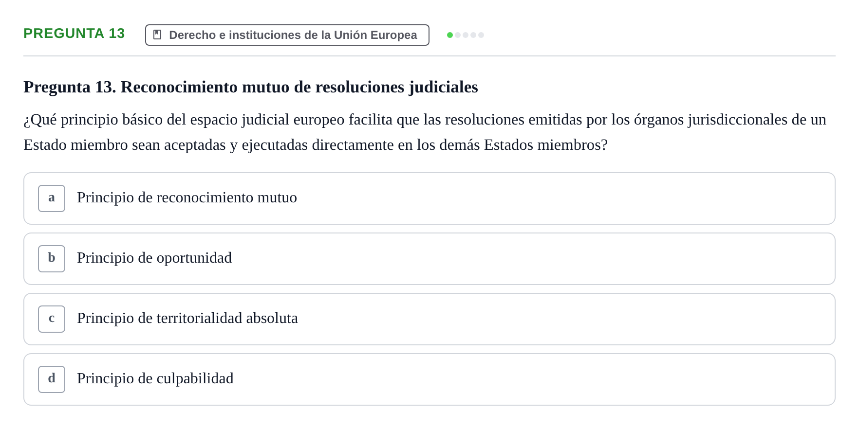 Enunciado: Pregunta 13