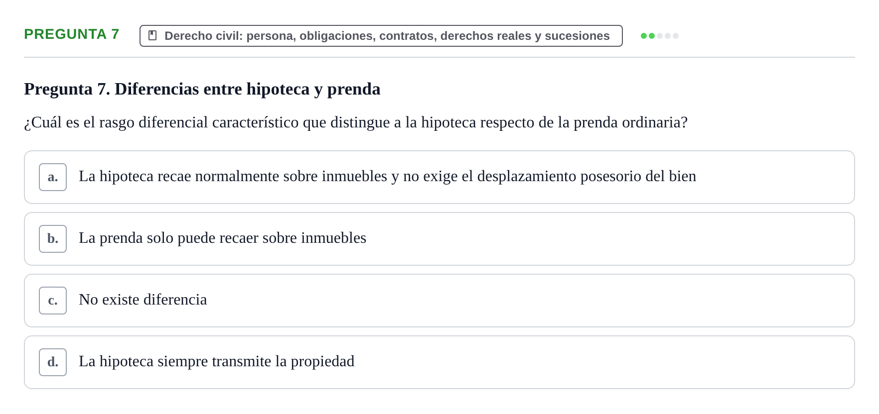 Enunciado: Pregunta 7