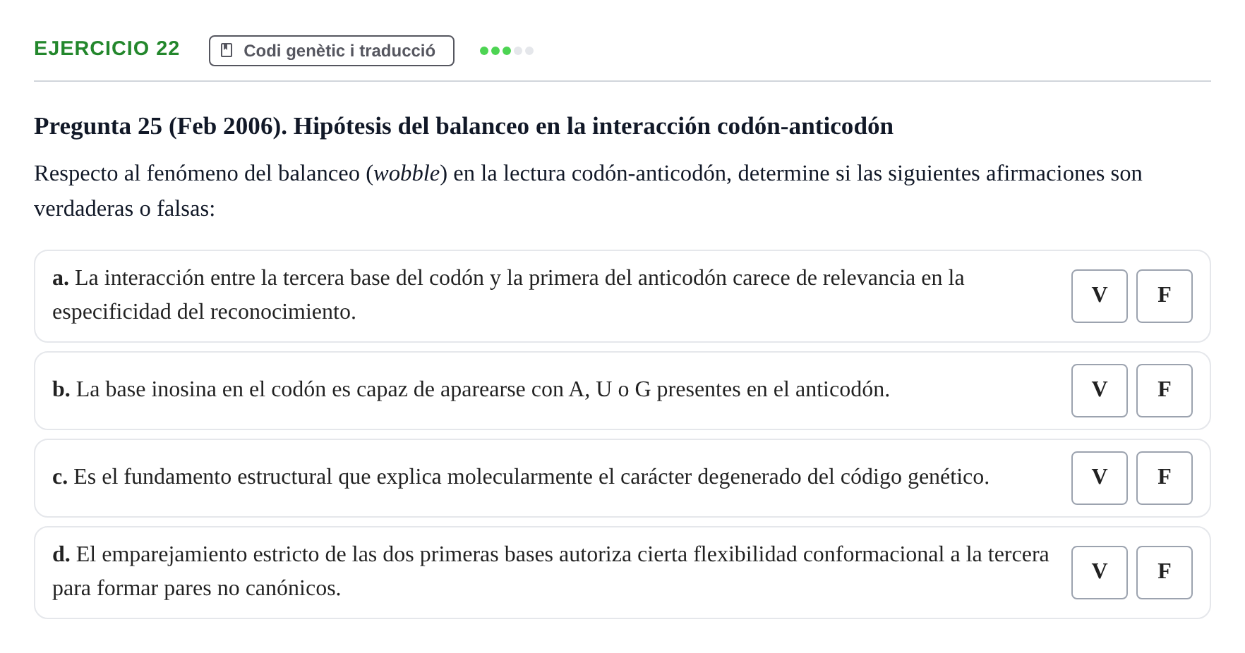 Enunciado: Problema 22 · Bioquímica Estructural i Biologia Molecular UAB 2004