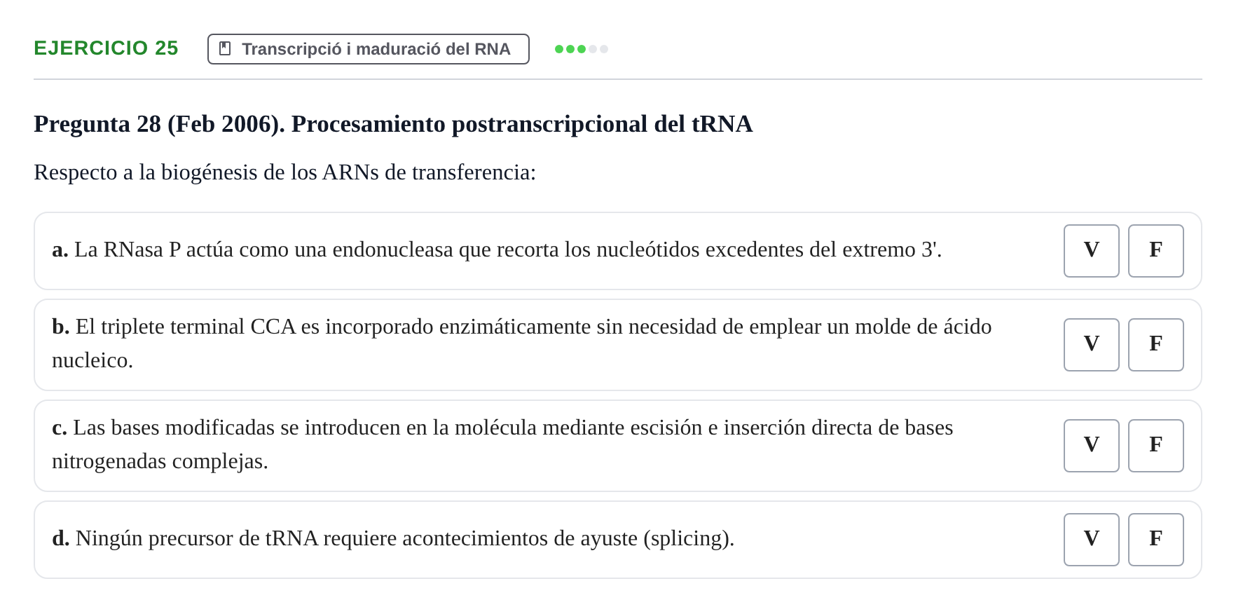 Enunciado: Problema 25 · Bioquímica Estructural i Biologia Molecular UAB 2004