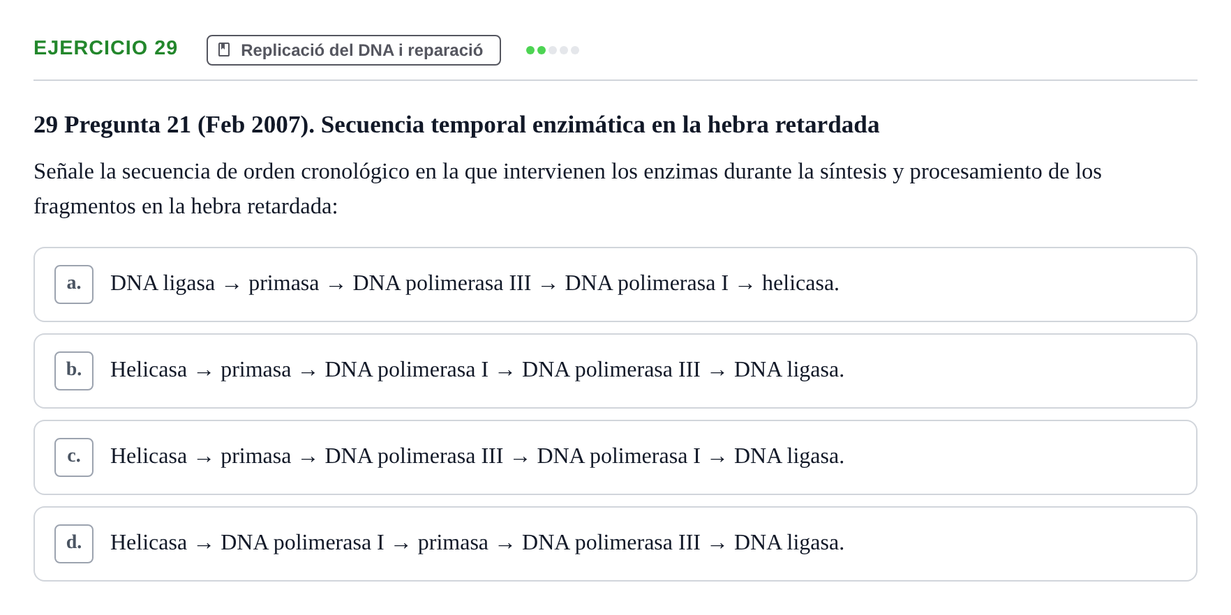 Enunciado: Problema 29 · Bioquímica Estructural i Biologia Molecular UAB 2004