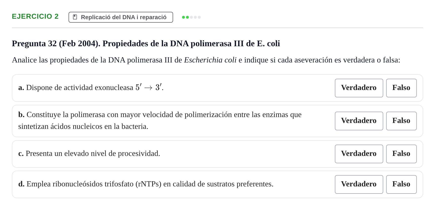 Enunciado: Problema 2 · Bioquímica Estructural i Biologia Molecular UAB 2004