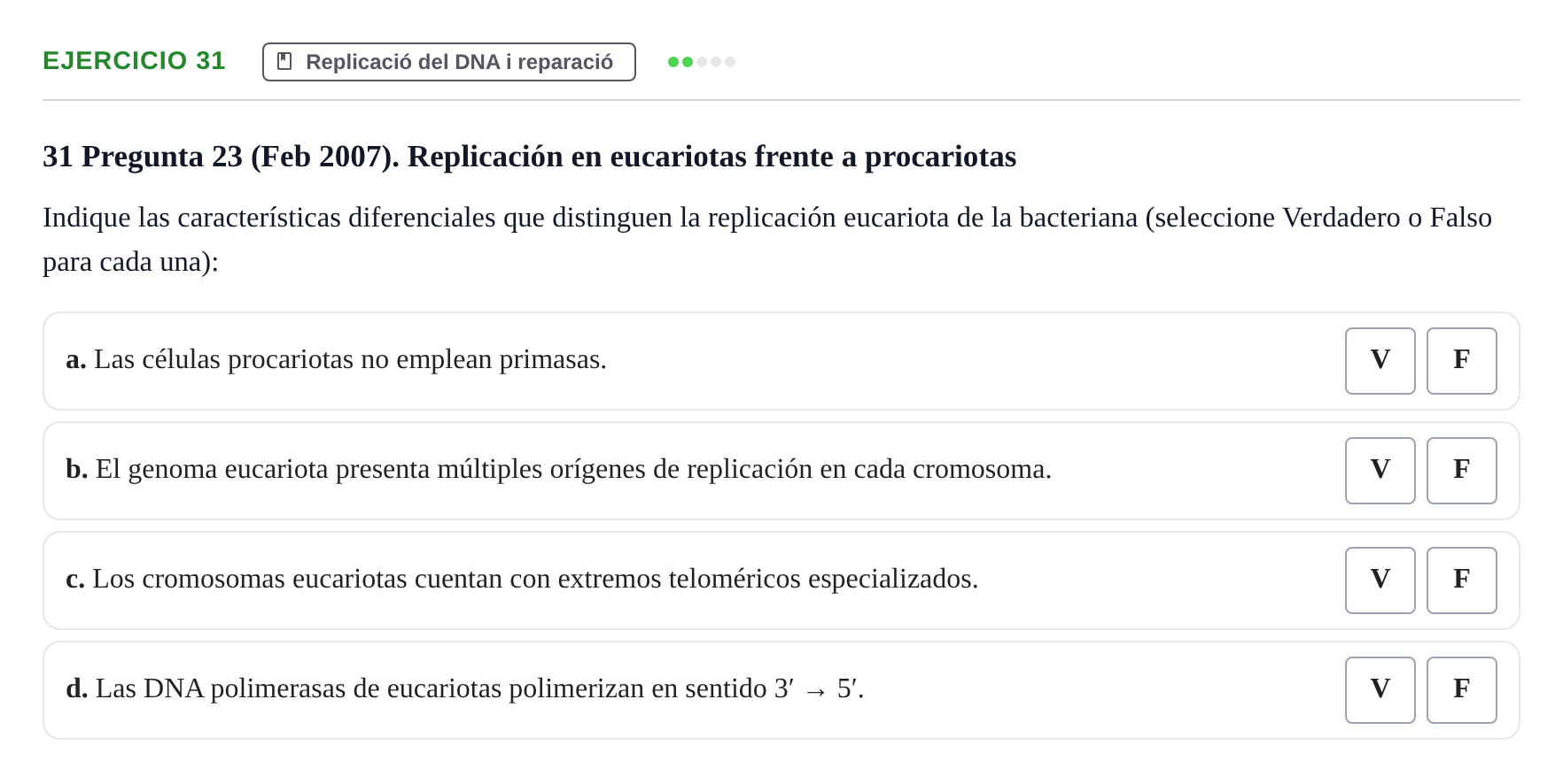 Enunciado: Problema 31 · Bioquímica Estructural i Biologia Molecular UAB 2004
