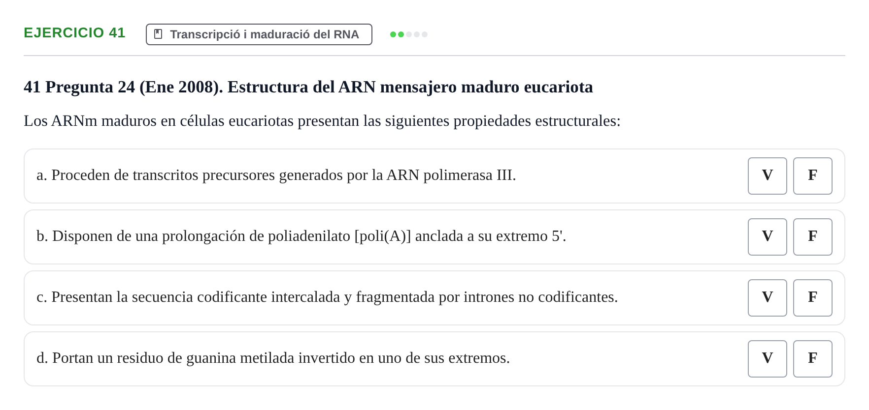 Enunciado: Problema 41 · Bioquímica Estructural i Biologia Molecular UAB 2004