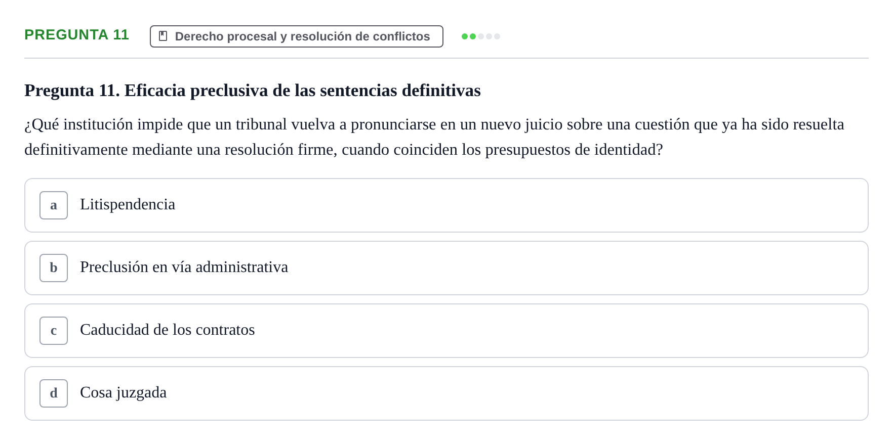Enunciado: Pregunta 11