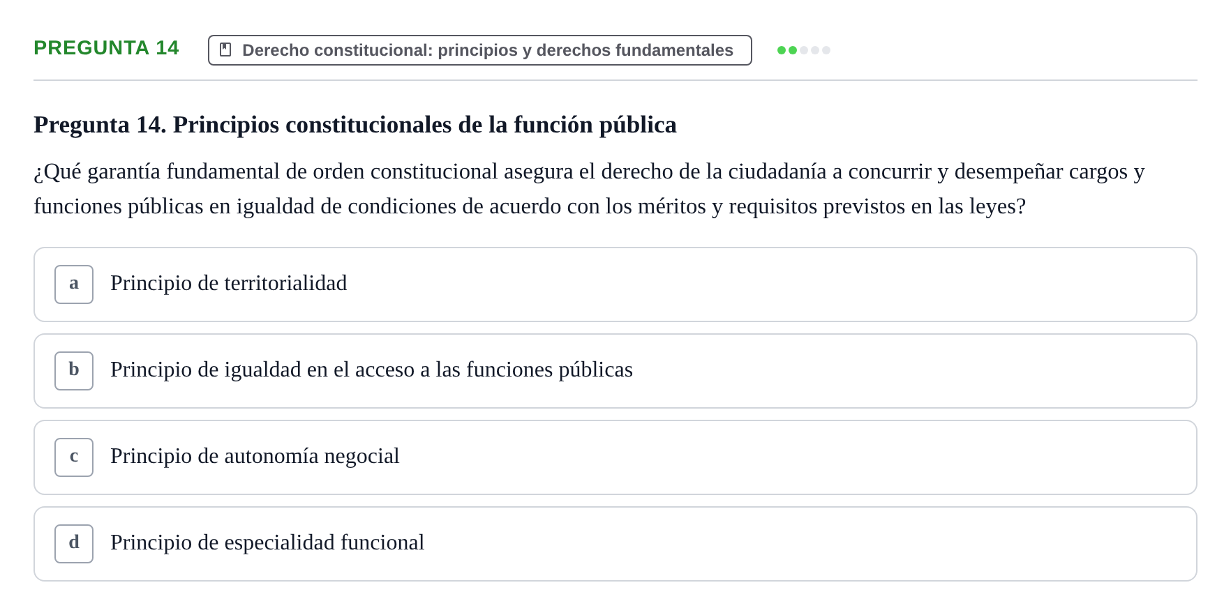 Enunciado: Pregunta 14