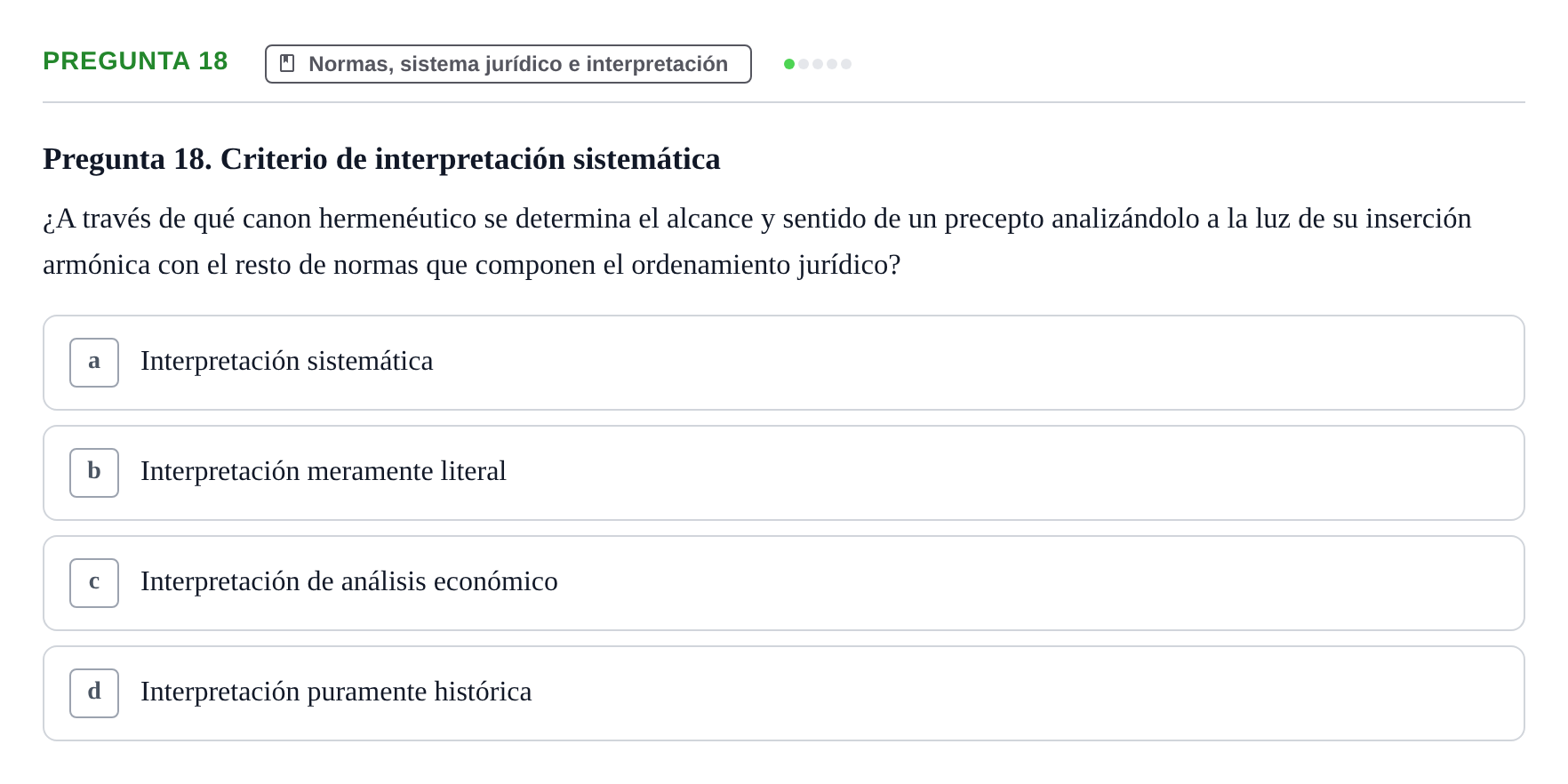 Enunciado: Pregunta 18