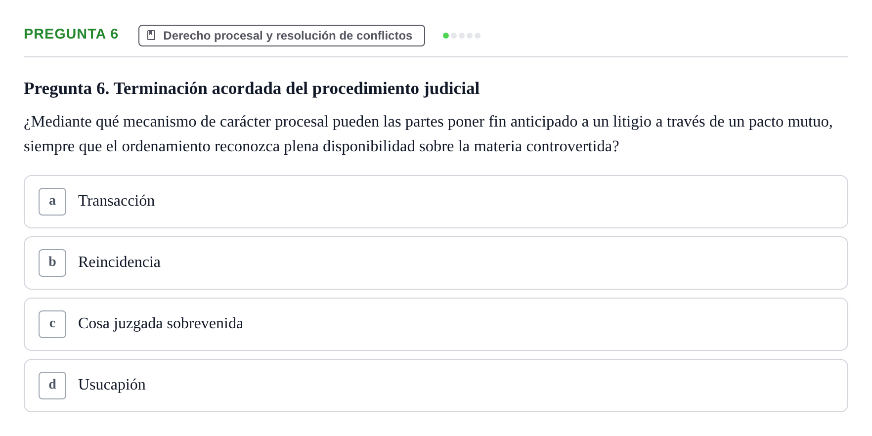 Enunciado: Pregunta 6
