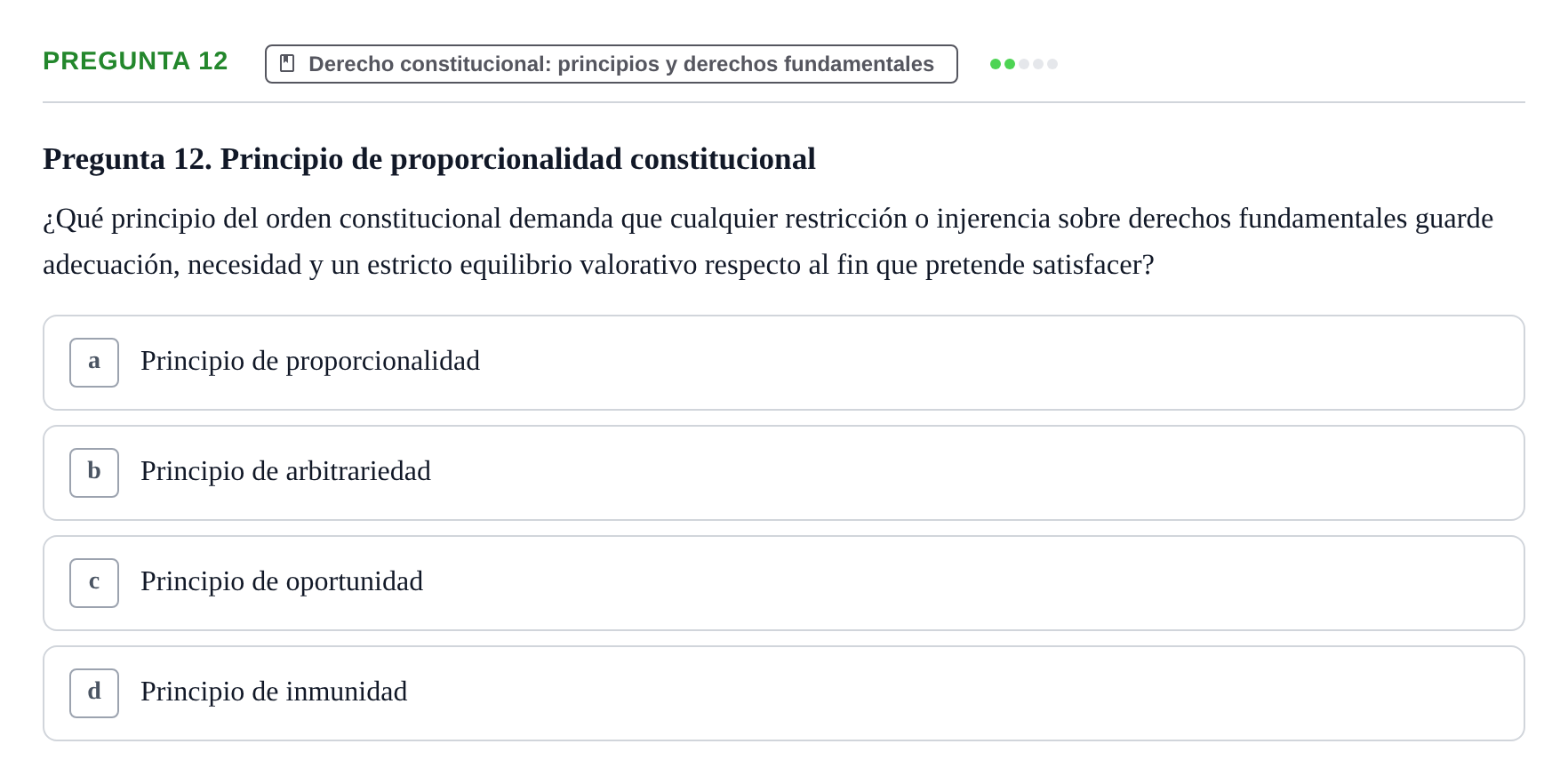 Enunciado: Pregunta 12