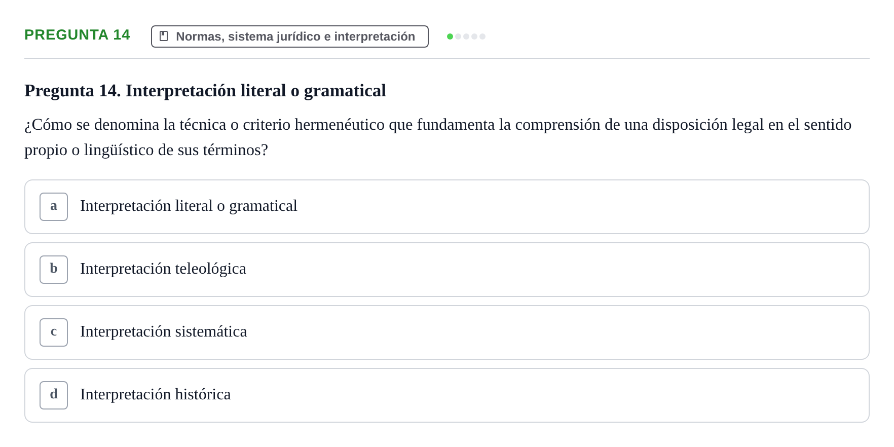 Enunciado: Pregunta 14