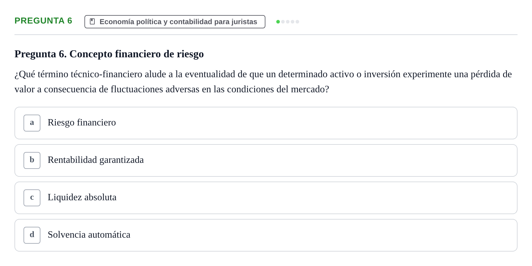 Enunciado: Pregunta 6