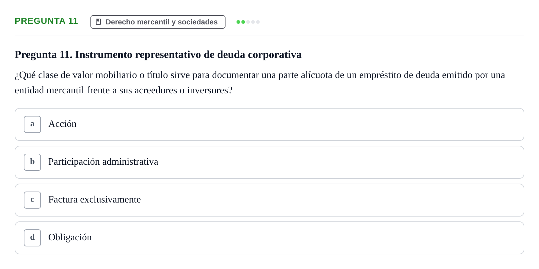 Enunciado: Pregunta 11