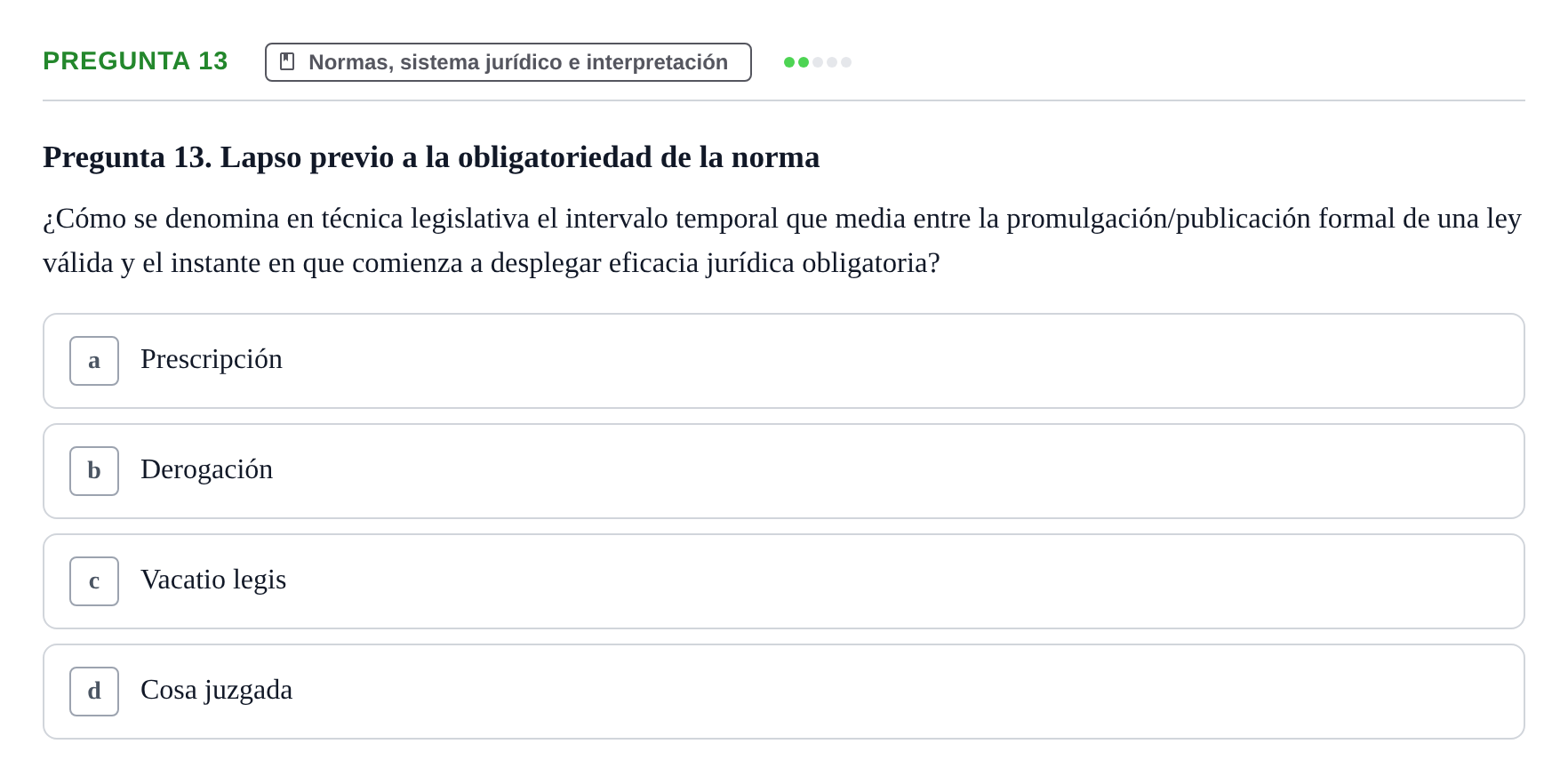 Enunciado: Pregunta 13