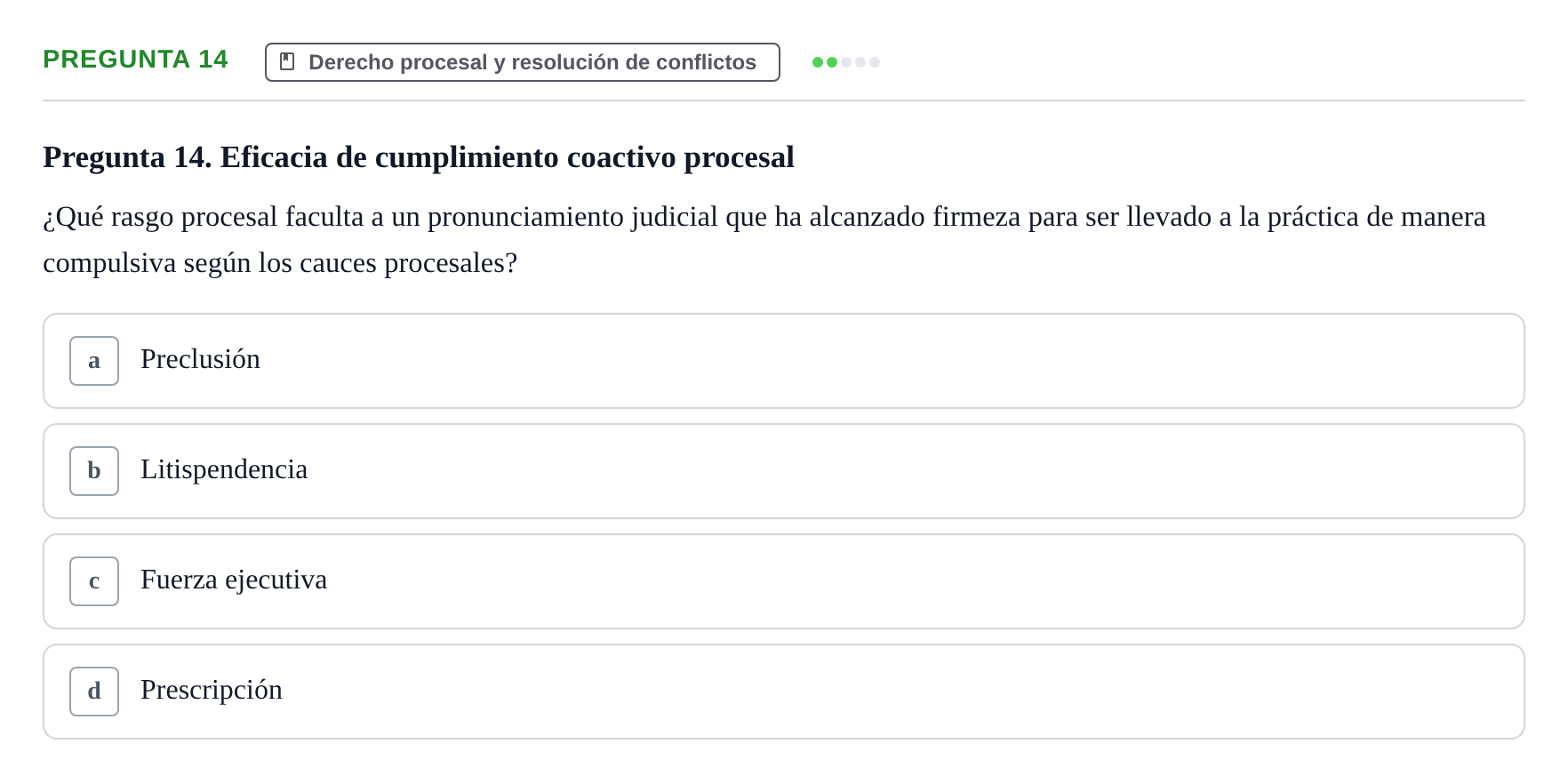 Enunciado: Pregunta 14