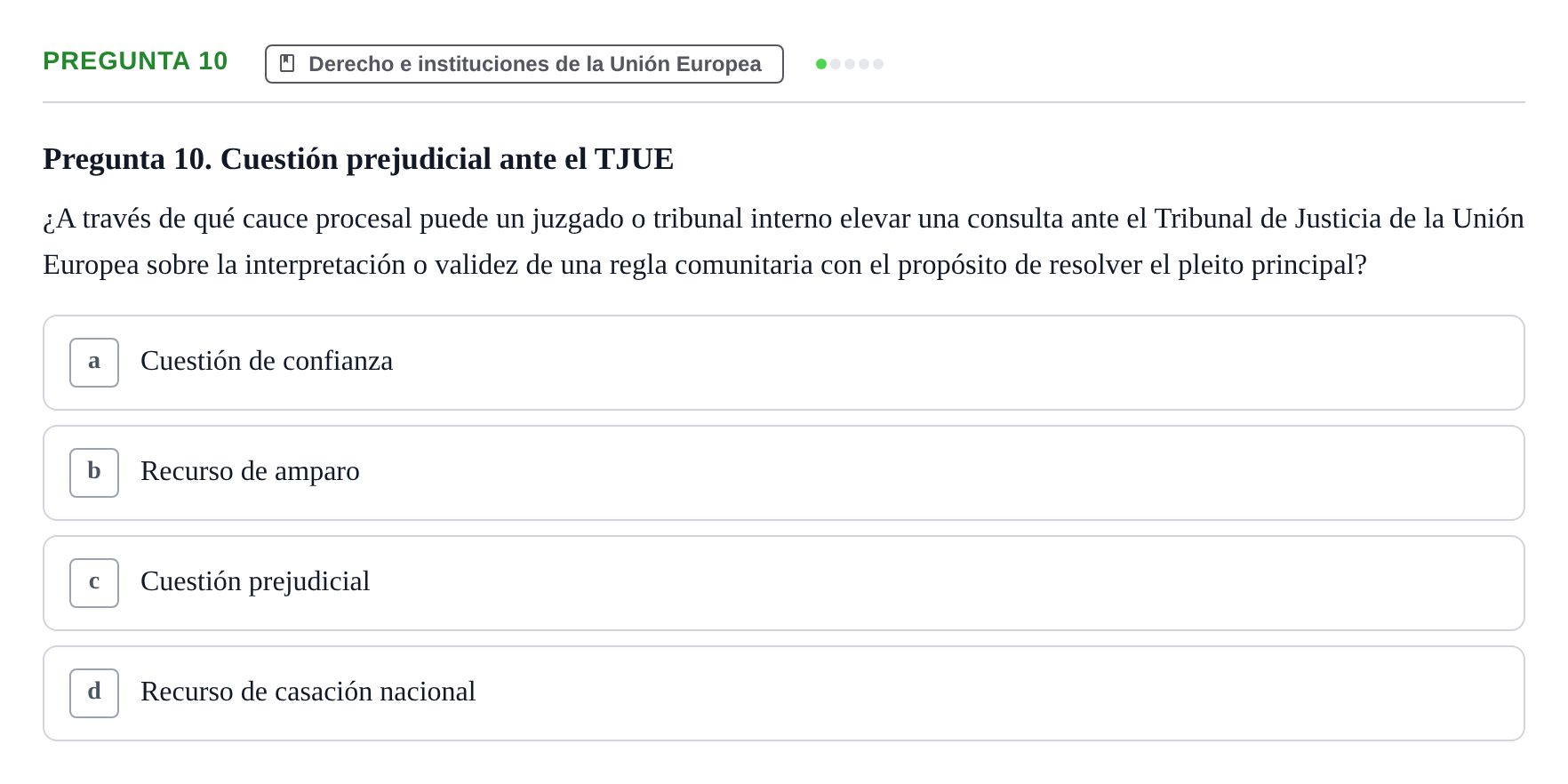 Enunciado: Pregunta 10