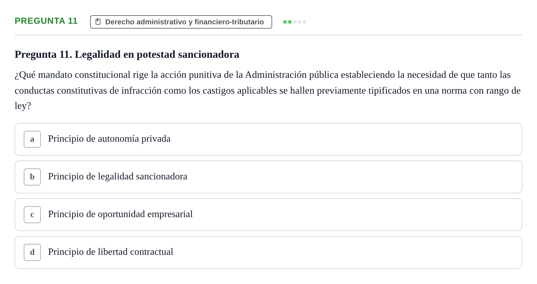 Enunciado: Pregunta 11