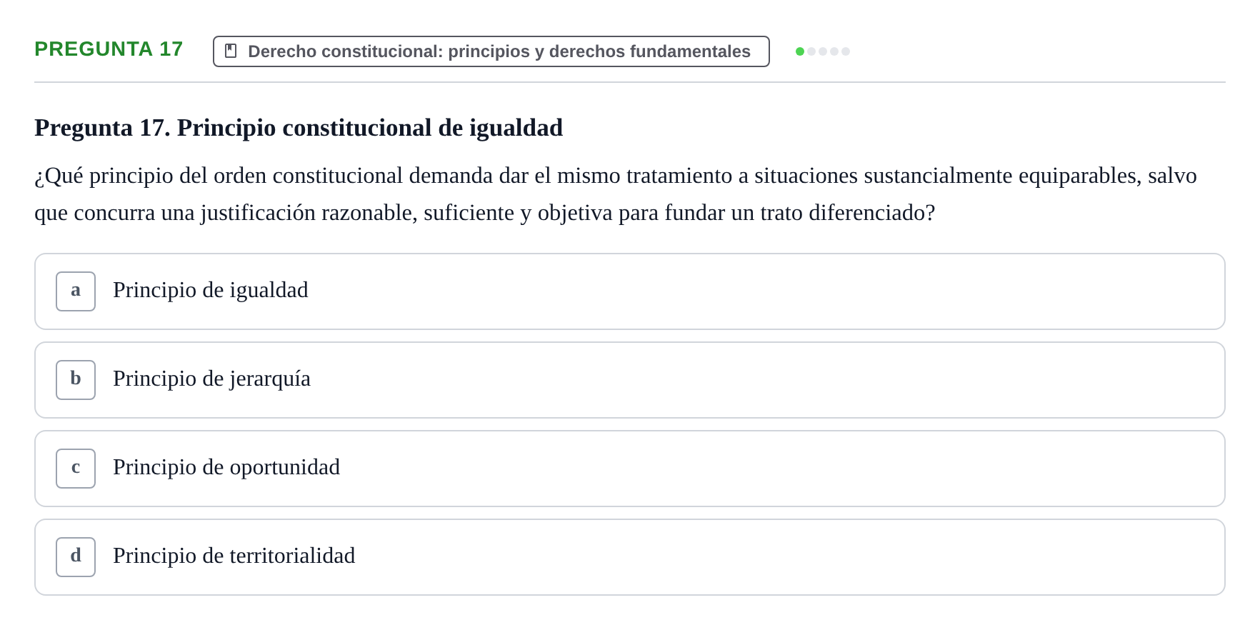 Enunciado: Pregunta 17