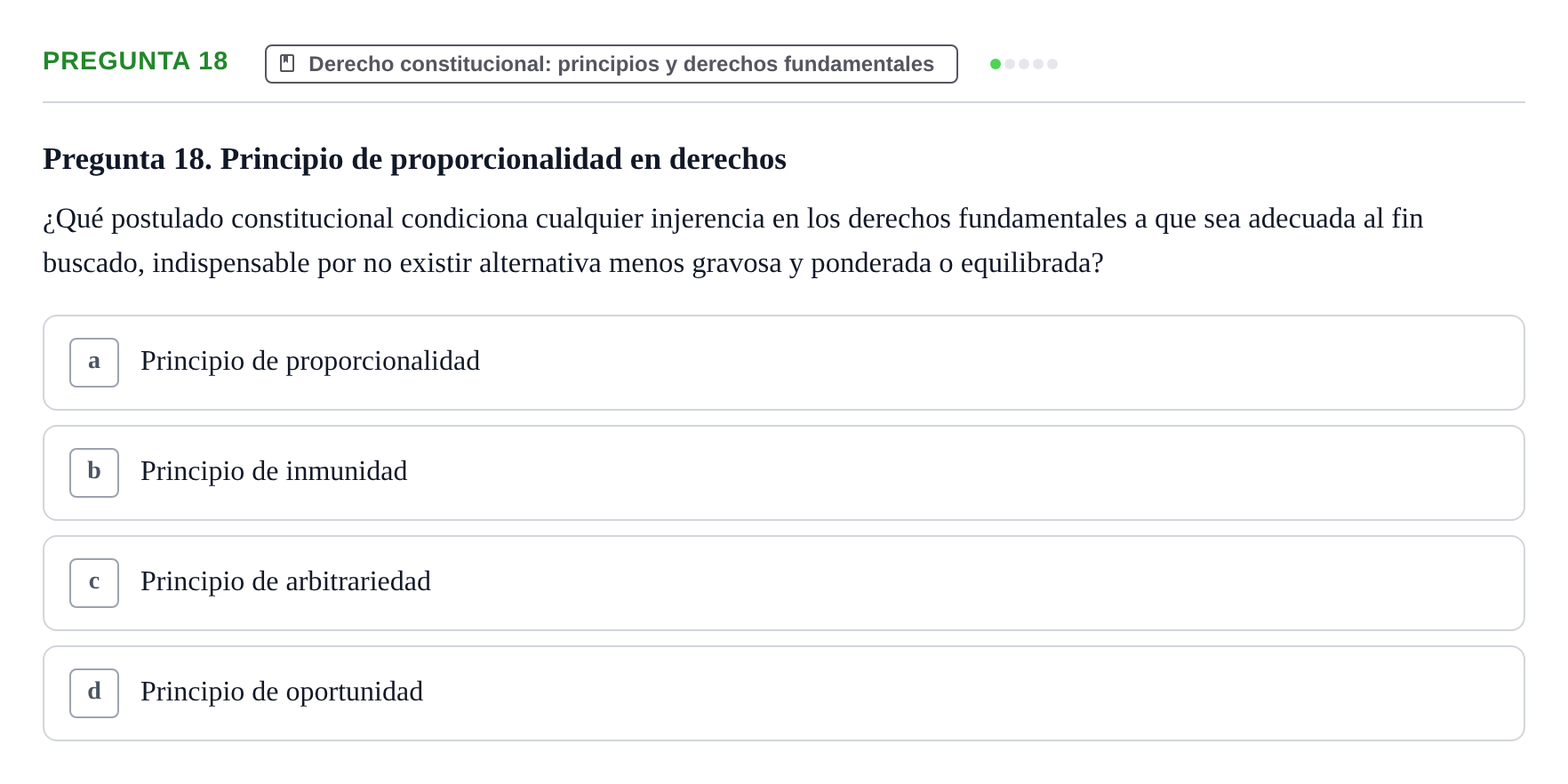 Enunciado: Pregunta 18