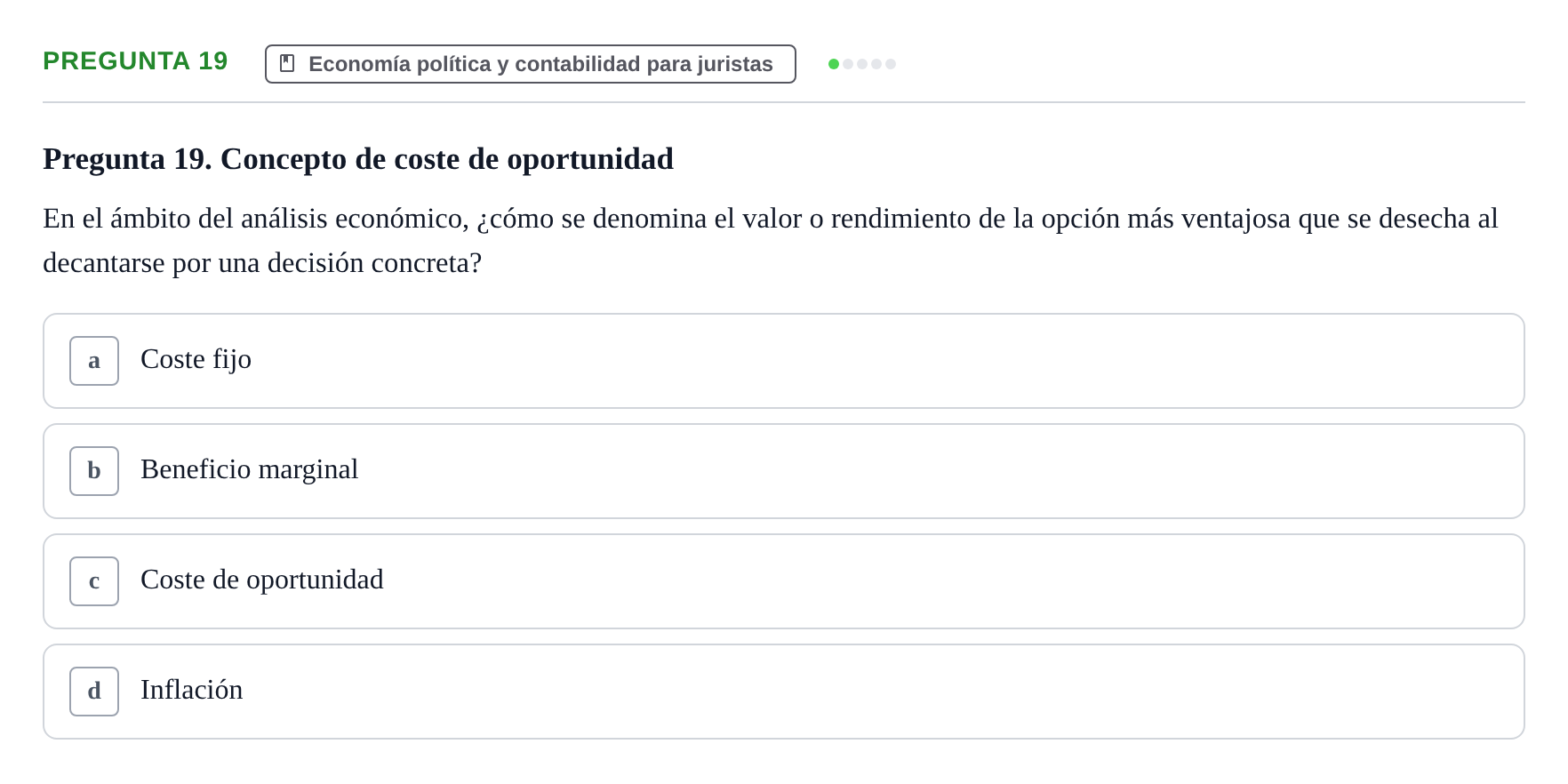 Enunciado: Pregunta 19