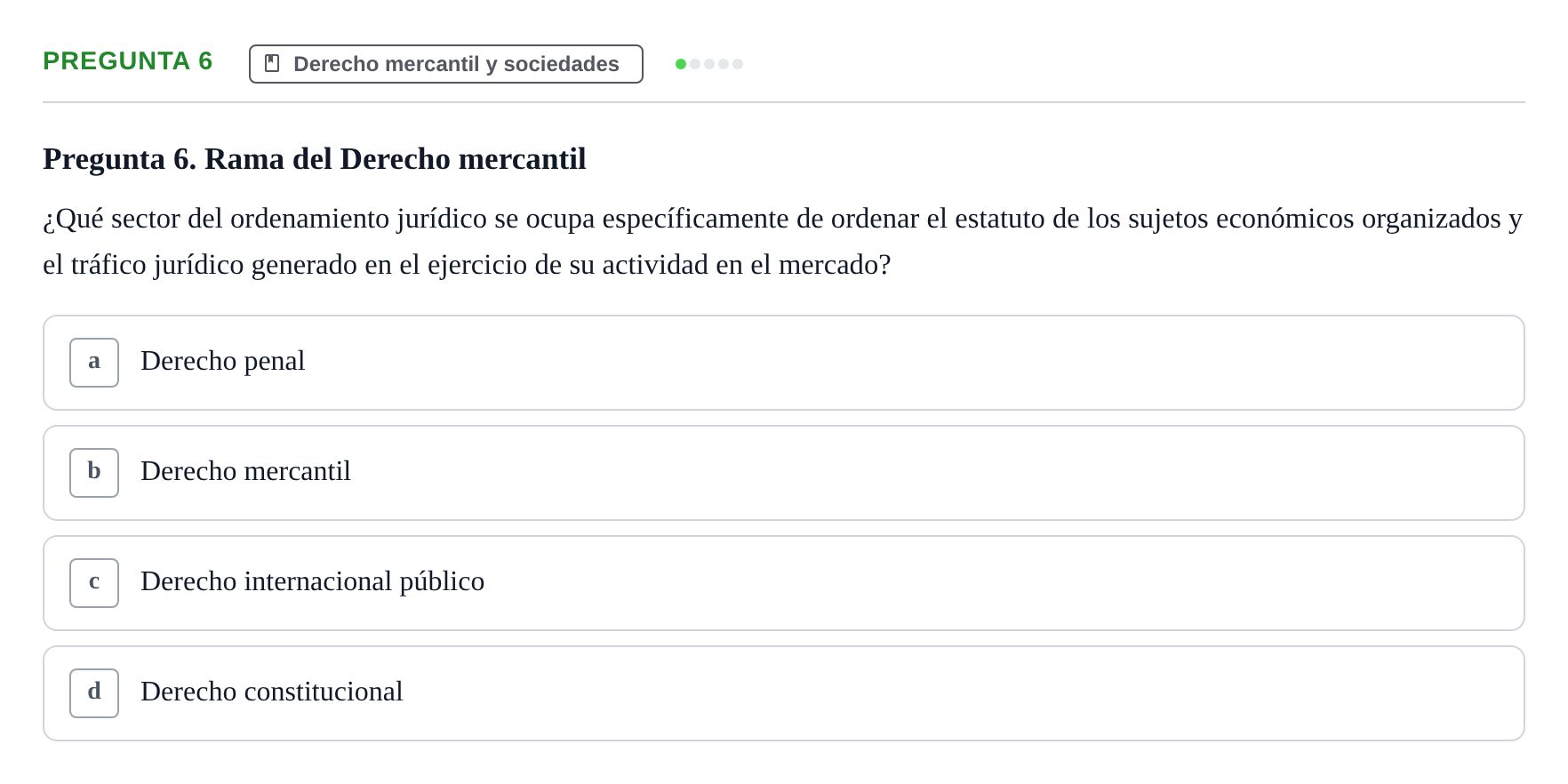 Enunciado: Pregunta 6