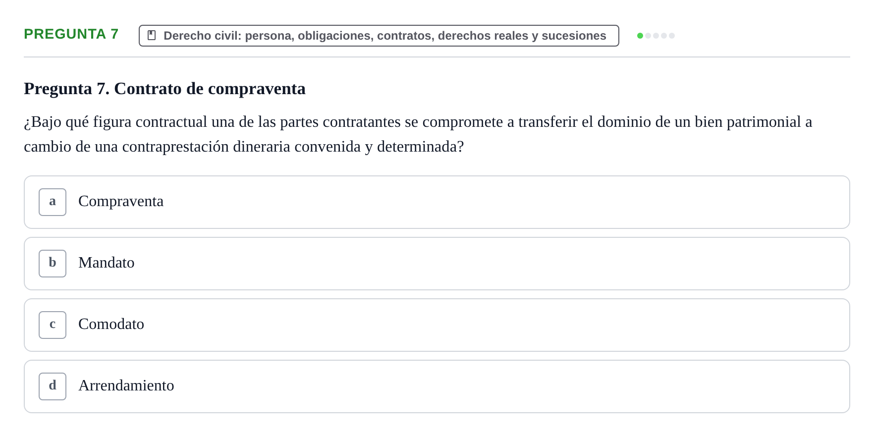Enunciado: Pregunta 7