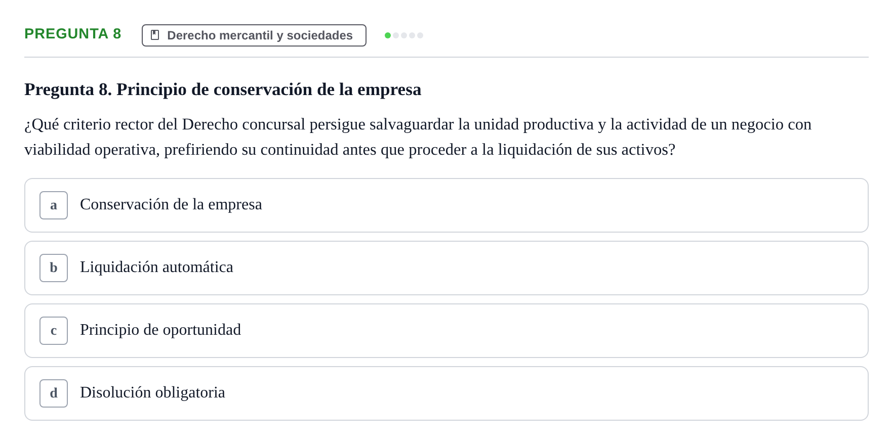 Enunciado: Pregunta 8