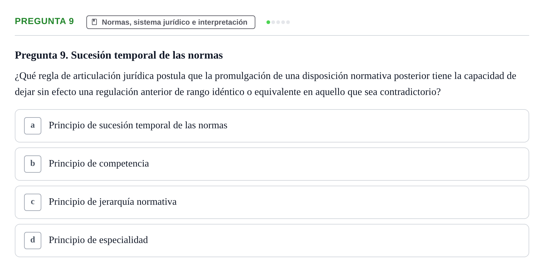 Enunciado: Pregunta 9