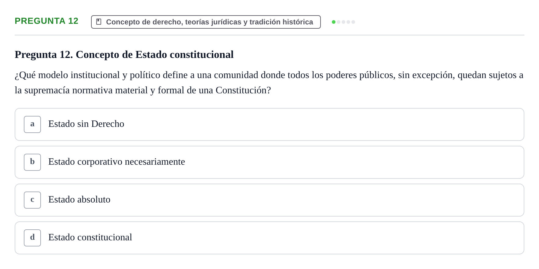 Enunciado: Pregunta 12