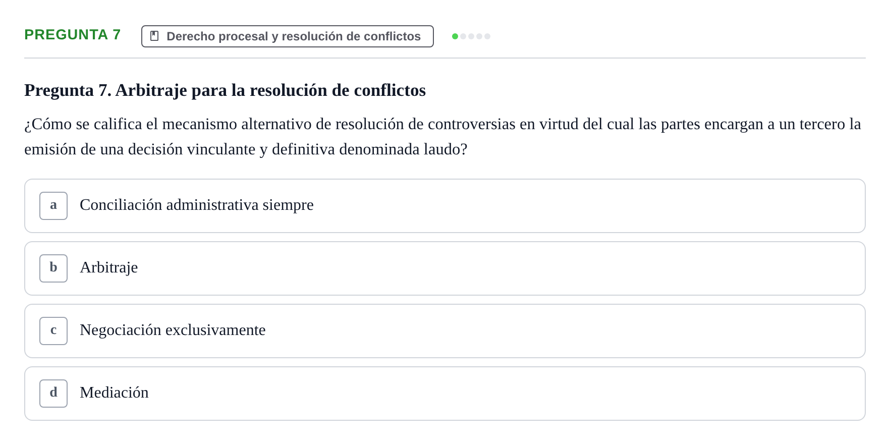 Enunciado: Pregunta 7