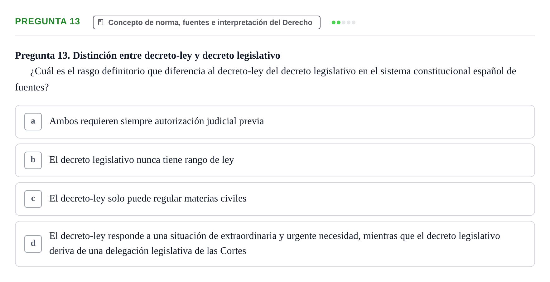 Enunciado: Pregunta 13