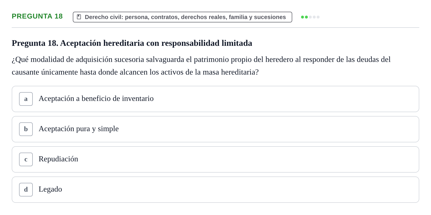 Enunciado: Pregunta 18