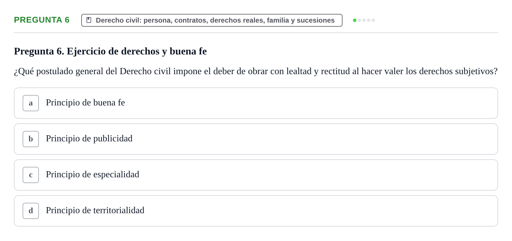 Enunciado: Pregunta 6