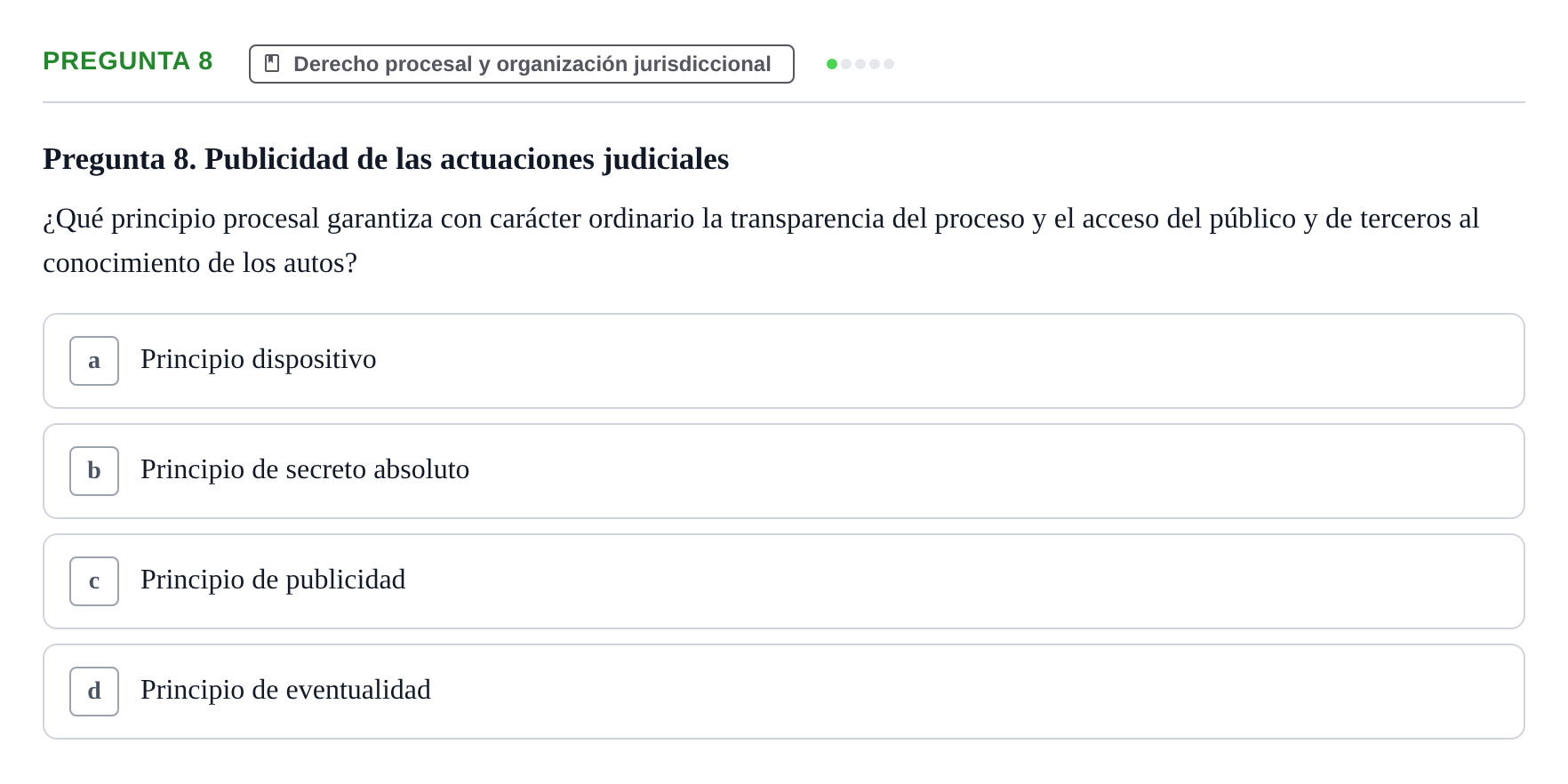 Enunciado: Pregunta 8
