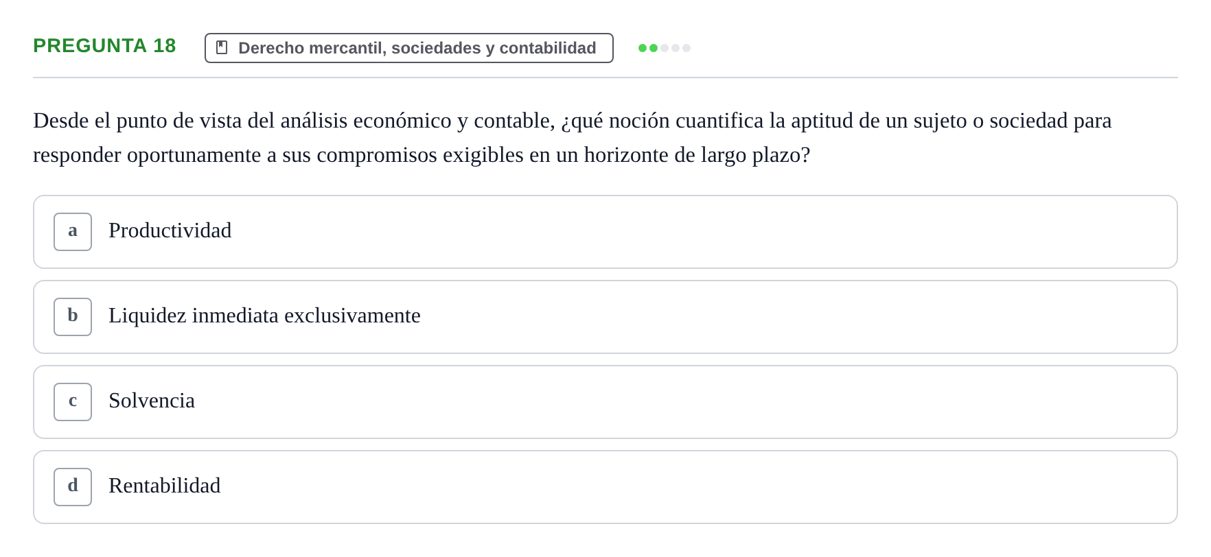 Enunciado: Pregunta 18
