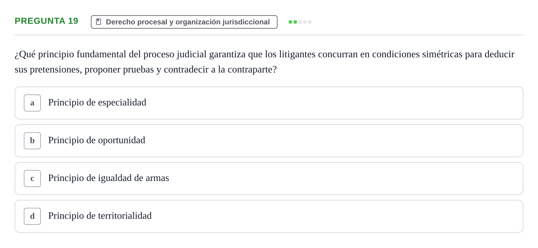 Enunciado: Pregunta 19
