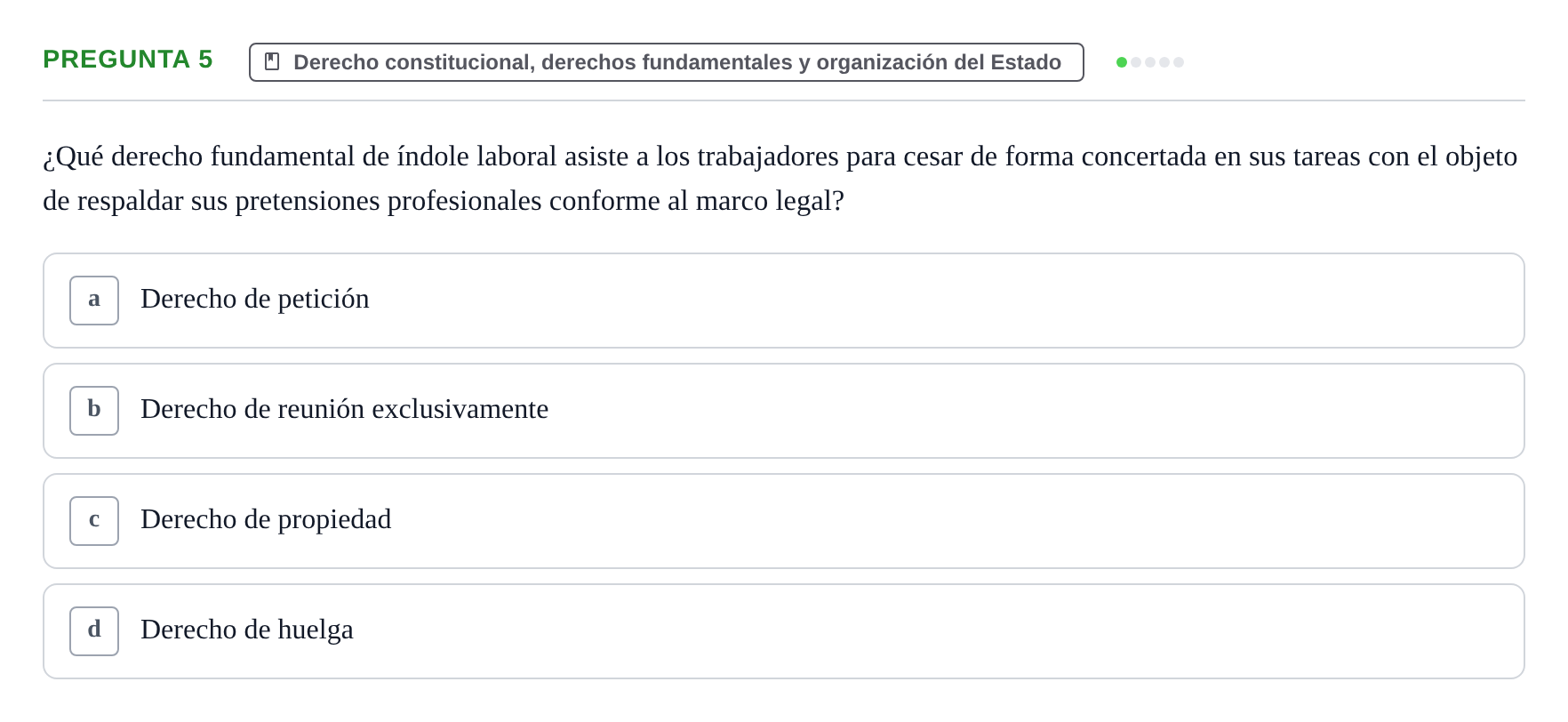 Enunciado: Pregunta 5