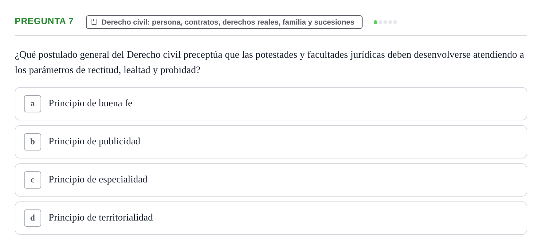 Enunciado: Pregunta 7