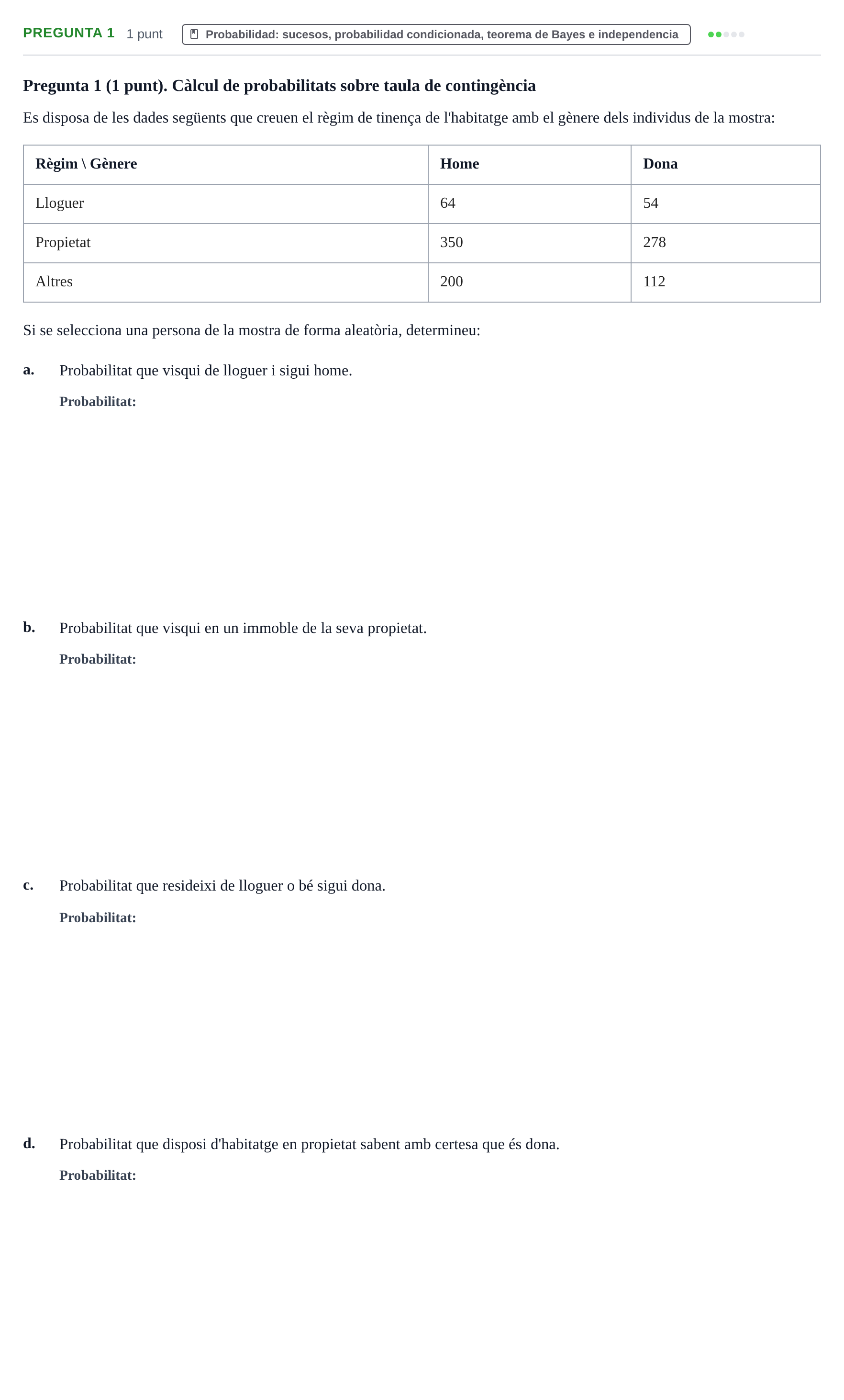 Enunciado: Pregunta 1 · Fundamentos de Estadística UOC Juny 2018