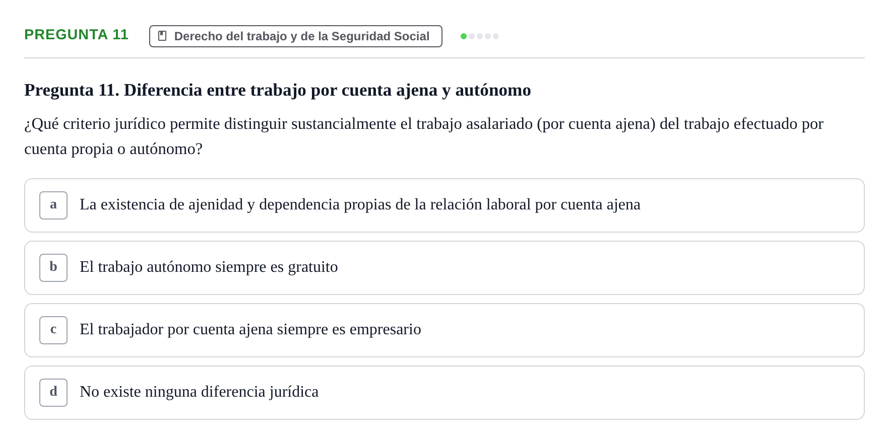 Enunciado: Pregunta 11