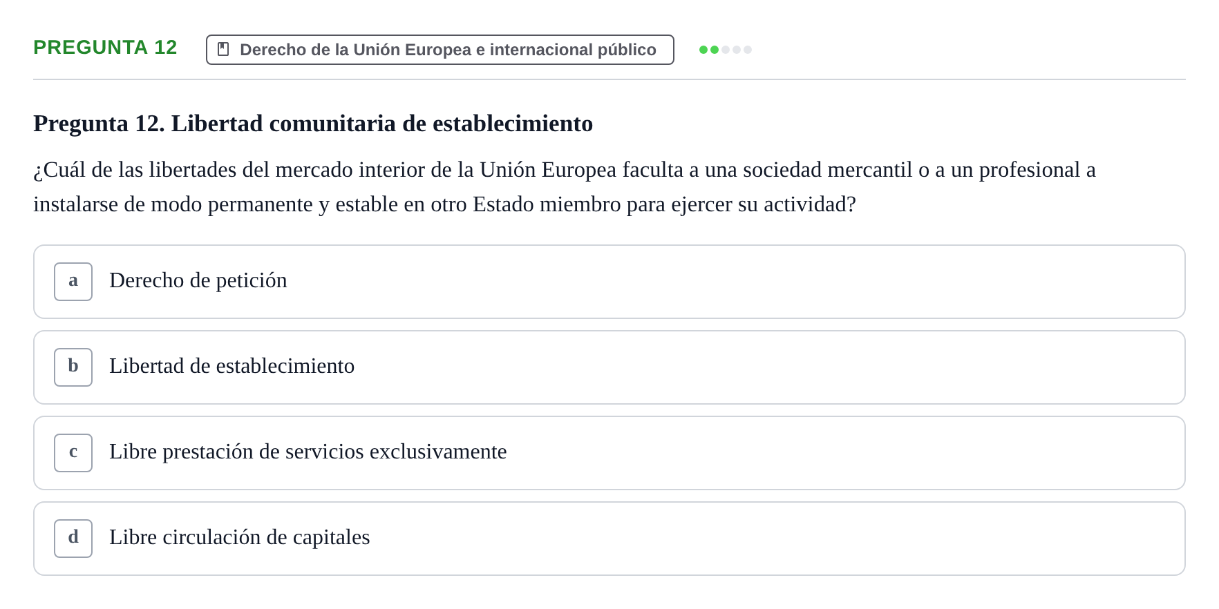 Enunciado: Pregunta 12
